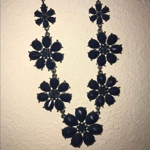 Blue statement necklace